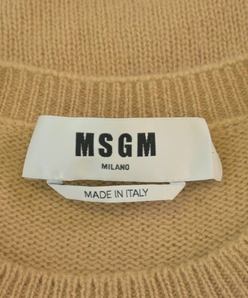 MSGM（エムエスジーエム）ニット・セーター ベージュ サイズ:S レディース/2200698248090