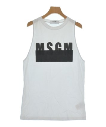 MSGM（エムエスジーエム）ノースリーブ 白 サイズ:S レディース 