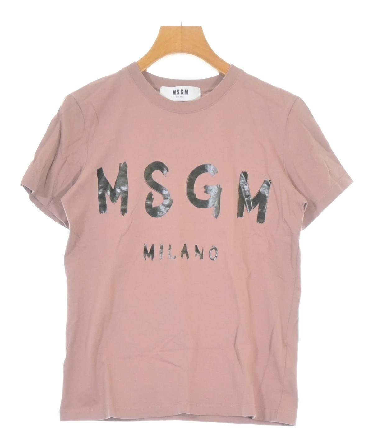 MSGM - MSGM エムエスジーエム 新品 ボックス ロゴ Tシャツ ピンク MSGM（エムエスジーエム）Tシャツ・カットソー ピンク サイズ:XS