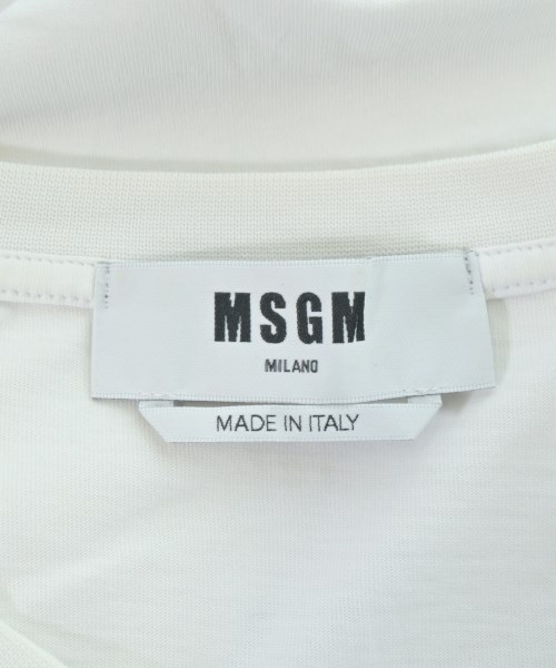 MSGM（エムエスジーエム）Tシャツ・カットソー 白 サイズ:S レディース/2200698298019