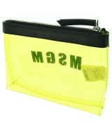 MSGM（エムエスジーエム）ポーチ 黄 サイズ:- レディース/2200655271048