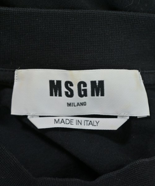 MSGM（エムエスジーエム）Tシャツ・カットソー 黒 サイズ:XS メンズ/2200656965014