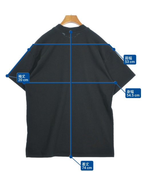 MSGM（エムエスジーエム）Tシャツ・カットソー 黒 サイズ:XS メンズ/2200656965014