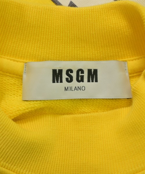 MSGM（エムエスジーエム）スウェット 黄 サイズ:XS レディース/2200649648047