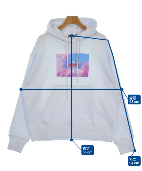 MSGM（エムエスジーエム）パーカー 白 サイズ:L メンズ/2200654354100
