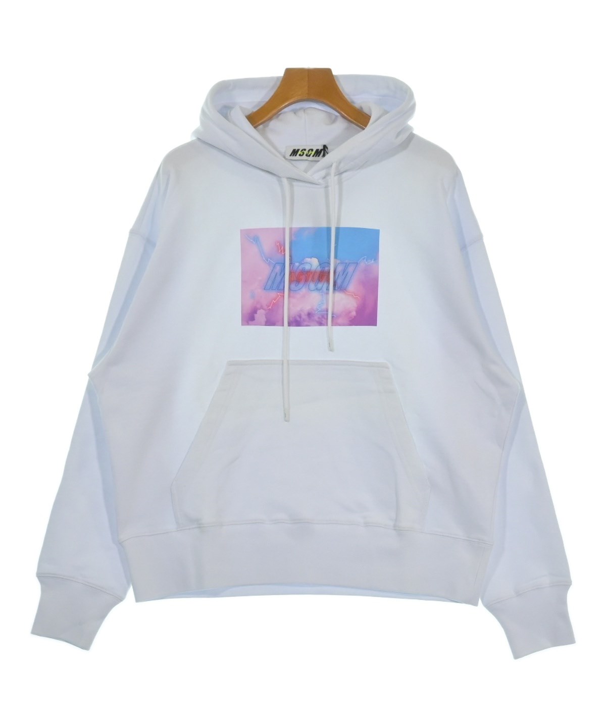 MSGM パーカー MSGM（エムエスジーエム）パーカー 白 サイズ:L メンズ/2200654354100