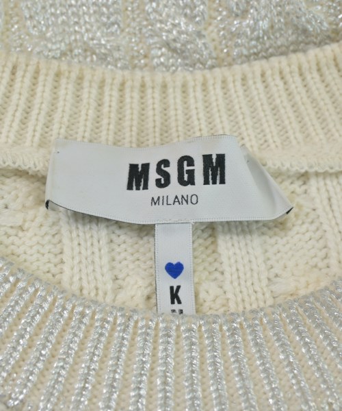 MSGM（エムエスジーエム）ニット・セーター シルバー サイズ:M レディース/2200657181062
