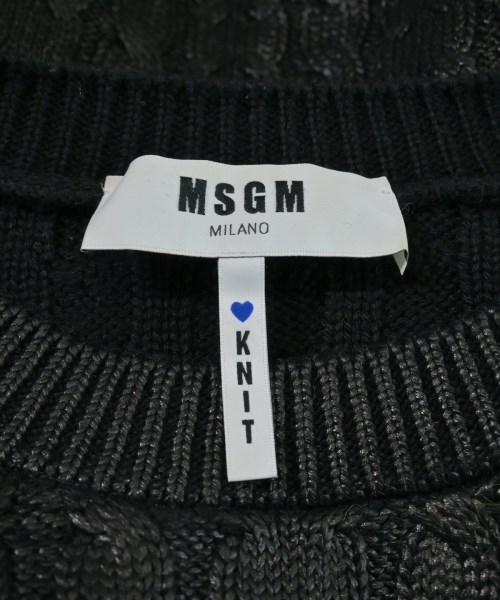 MSGM（エムエスジーエム）ニット・セーター 黒 サイズ:L レディース/2200657181079
