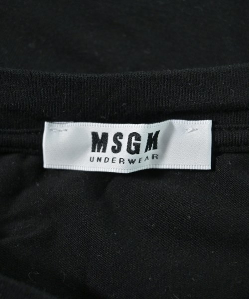 MSGM（エムエスジーエム）Tシャツ・カットソー 黒 サイズ:L メンズ/2200654938096
