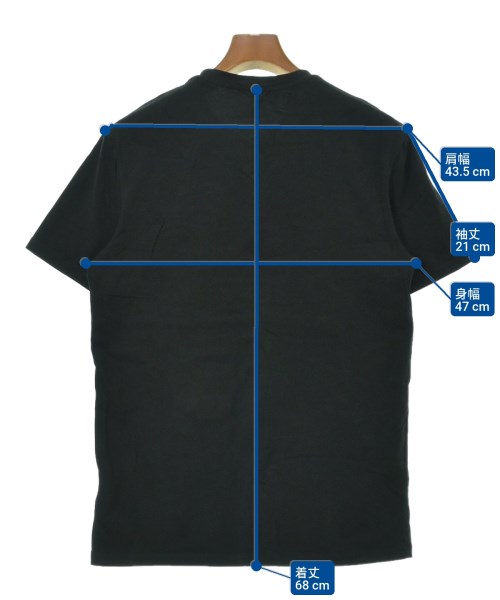 MSGM（エムエスジーエム）Tシャツ・カットソー 黒 サイズ:L メンズ/2200654938096