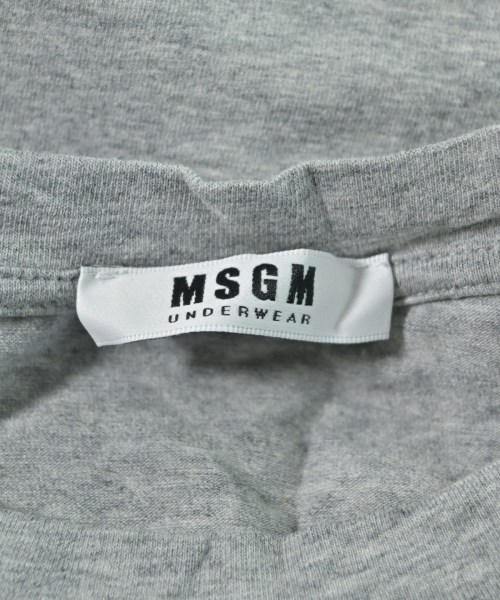 MSGM（エムエスジーエム）Tシャツ・カットソー グレー サイズ:L メンズ/2200654938102