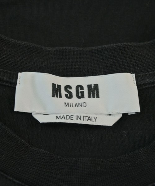 MSGM（エムエスジーエム）Tシャツ・カットソー 黒 サイズ:S メンズ/2200660139081