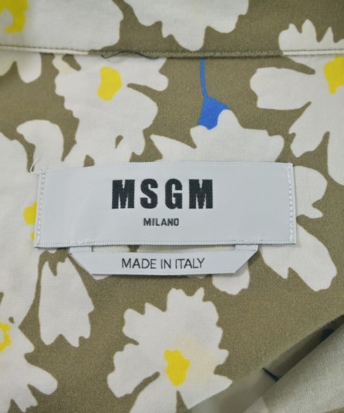 MSGM（エムエスジーエム）カジュアルシャツ カーキ サイズ:38(S位) レディース/2200711699014