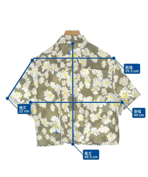 MSGM（エムエスジーエム）カジュアルシャツ カーキ サイズ:38(S位) レディース/2200711699014
