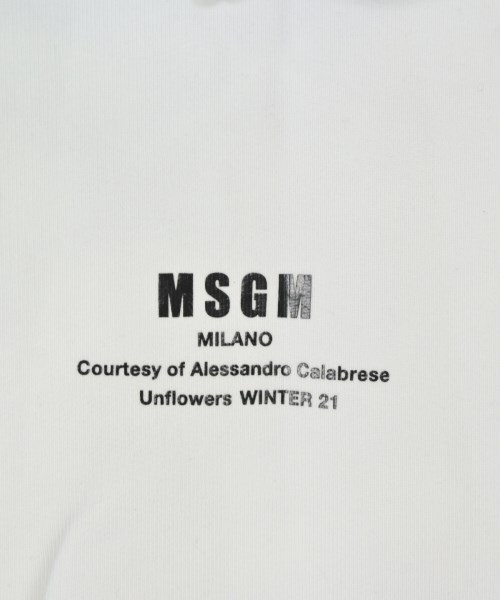 MSGM（エムエスジーエム）パーカー 白 サイズ:S レディース/2200711815100