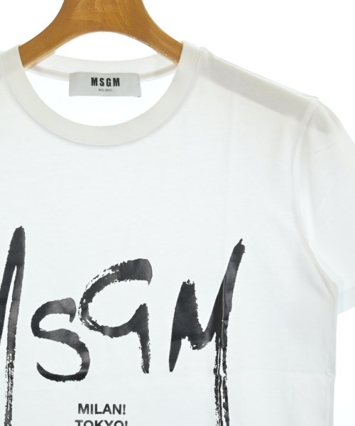 MSGM（エムエスジーエム）Tシャツ・カットソー 白 サイズ:XS メンズ/2200712574044