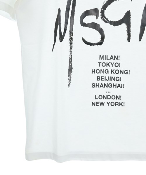 MSGM（エムエスジーエム）Tシャツ・カットソー 白 サイズ:XS メンズ/2200712574044
