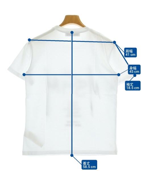 MSGM（エムエスジーエム）Tシャツ・カットソー 白 サイズ:XS メンズ/2200712574044
