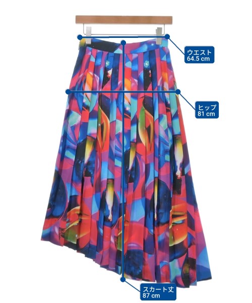 MSGM（エムエスジーエム）ロング・マキシ丈スカート 青 サイズ:38(S位) レディース/2200712878227