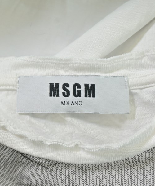 MSGM（エムエスジーエム）Tシャツ・カットソー 白 サイズ:XS レディース/2200713381016
