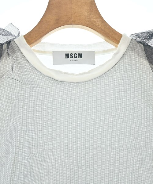 MSGM（エムエスジーエム）Tシャツ・カットソー 白 サイズ:XS レディース/2200713381016