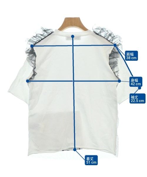 MSGM（エムエスジーエム）Tシャツ・カットソー 白 サイズ:XS レディース/2200713381016