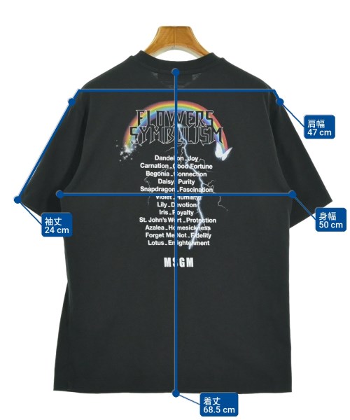 MSGM（エムエスジーエム）Tシャツ・カットソー 黒 サイズ:XXS レディース/2200713961058