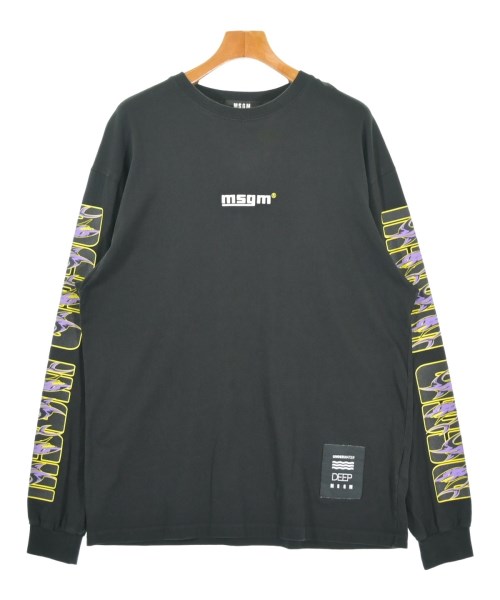 MSGM（エムエスジーエム）Tシャツ・カットソー 黒 サイズ:L メンズ/2200716052210