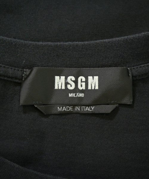 MSGM（エムエスジーエム）Tシャツ・カットソー 黒 サイズ:L メンズ/2200716052210