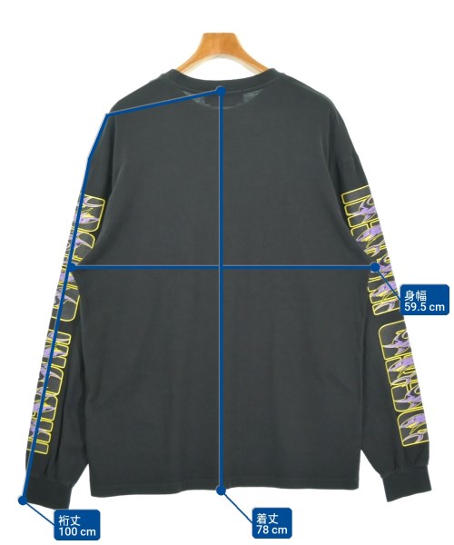 MSGM（エムエスジーエム）Tシャツ・カットソー 黒 サイズ:L メンズ/2200716052210