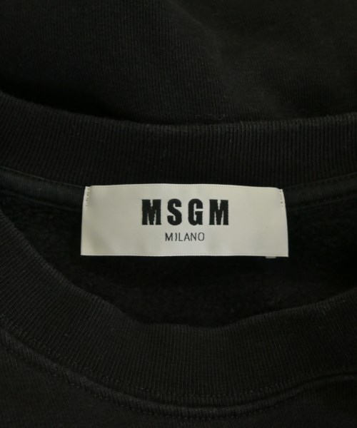 MSGM（エムエスジーエム）スウェット 黒 サイズ:S メンズ/2200716419105