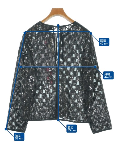 MSGM（エムエスジーエム）ブラウス 黒 サイズ:40(M位) レディース/2200714813042