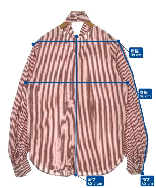 MSGM（エムエスジーエム）カジュアルシャツ 赤 サイズ:38(S位) レディース/2200713808476