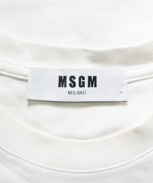 MSGM（エムエスジーエム）Tシャツ・カットソー 白 サイズ:M メンズ/2200632867080