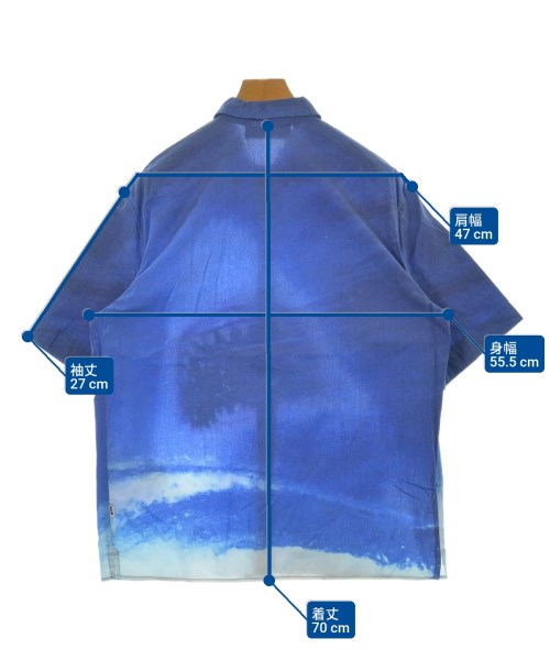 MSGM（エムエスジーエム）カジュアルシャツ 青 サイズ:40(M位) メンズ