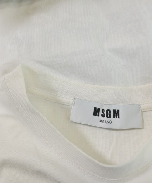 MSGM（エムエスジーエム）Tシャツ・カットソー 白 サイズ:XS レディース/2200646622163