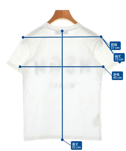 MSGM（エムエスジーエム）Tシャツ・カットソー 白 サイズ:XS レディース/2200646622163