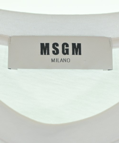 MSGM（エムエスジーエム）Tシャツ・カットソー 白 サイズ:M レディース/2200649237197