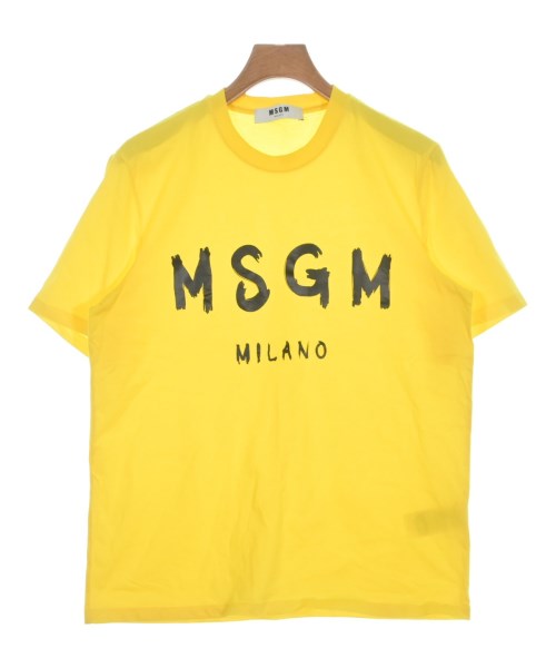 MSGM(エムエスジーエム)Tシャツ・カットソー 黄 サイズ:S/2200651563093