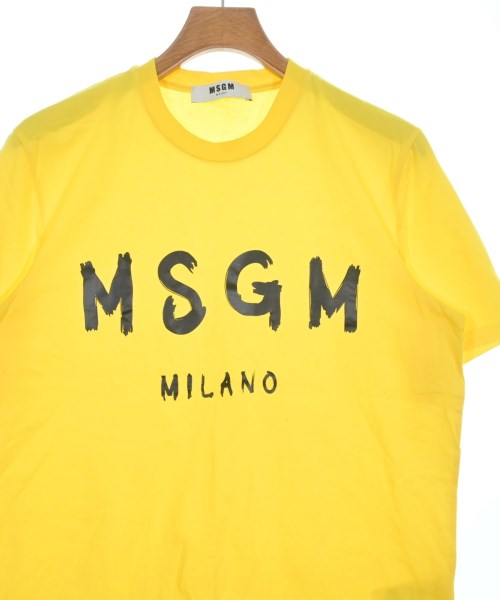 MSGM（エムエスジーエム）Tシャツ・カットソー 黄 サイズ:S メンズ/2200651563093