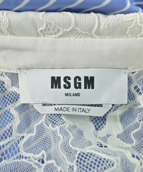 MSGM（エムエスジーエム）カジュアルシャツ 青 サイズ:40(M位) レディース/2200651812092