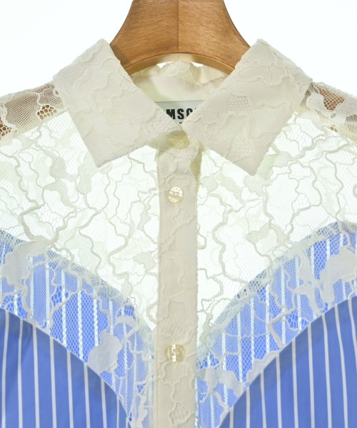 MSGM（エムエスジーエム）カジュアルシャツ 青 サイズ:40(M位) レディース/2200651812092
