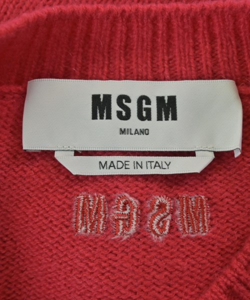 MSGM（エムエスジーエム）ニット・セーター 赤 サイズ:XL レディース/2200651951111