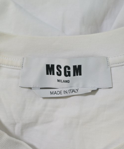 MSGM（エムエスジーエム）Tシャツ・カットソー 白 サイズ:XS レディース/2200646202068