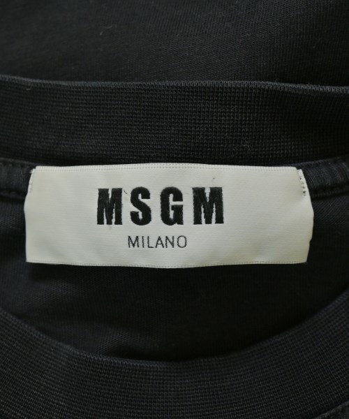 MSGM（エムエスジーエム）Tシャツ・カットソー 黒 サイズ:S メンズ/2200700368082