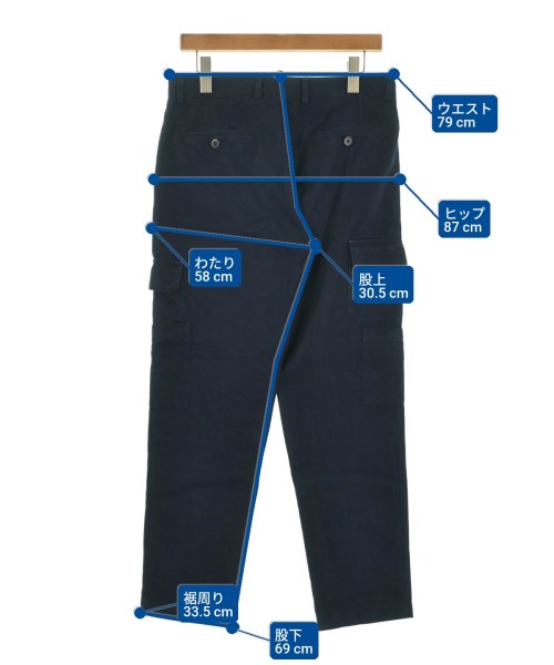 MSGM（エムエスジーエム）カーゴパンツ 紺 サイズ:46(M位) メンズ/2200705097147