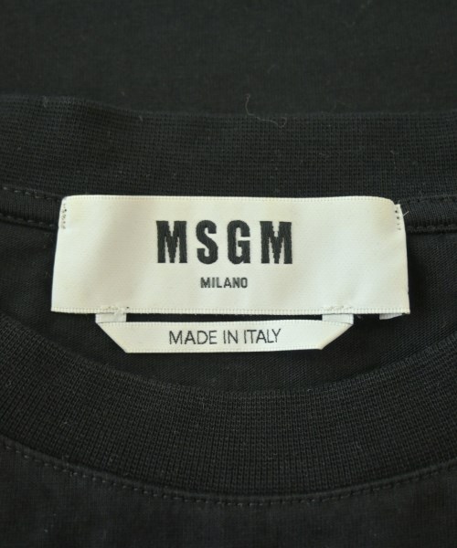 MSGM（エムエスジーエム）Tシャツ・カットソー 黒 サイズ:S メンズ/2200705097253