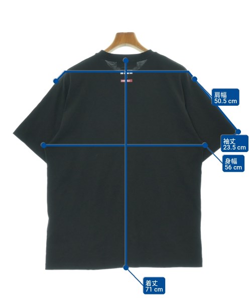 MSGM（エムエスジーエム）Tシャツ・カットソー 黒 サイズ:S メンズ/2200705097253