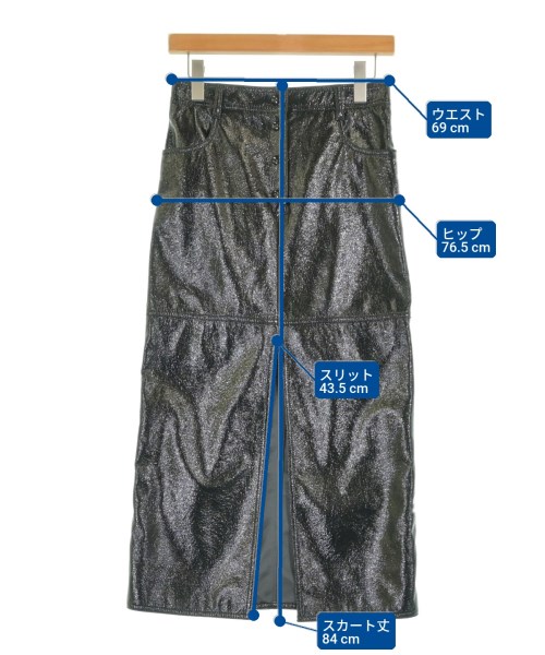 MSGM（エムエスジーエム）ロング・マキシ丈スカート 黒 サイズ:38(S位) レディース/2200700928033