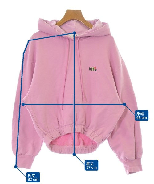 MSGM（エムエスジーエム）パーカー ピンク サイズ:S レディース/2200664701017